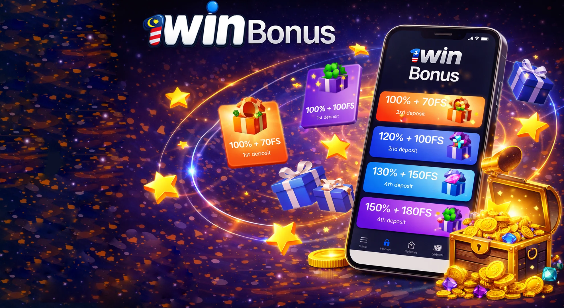 Mobile Bonuses in 1win Apk