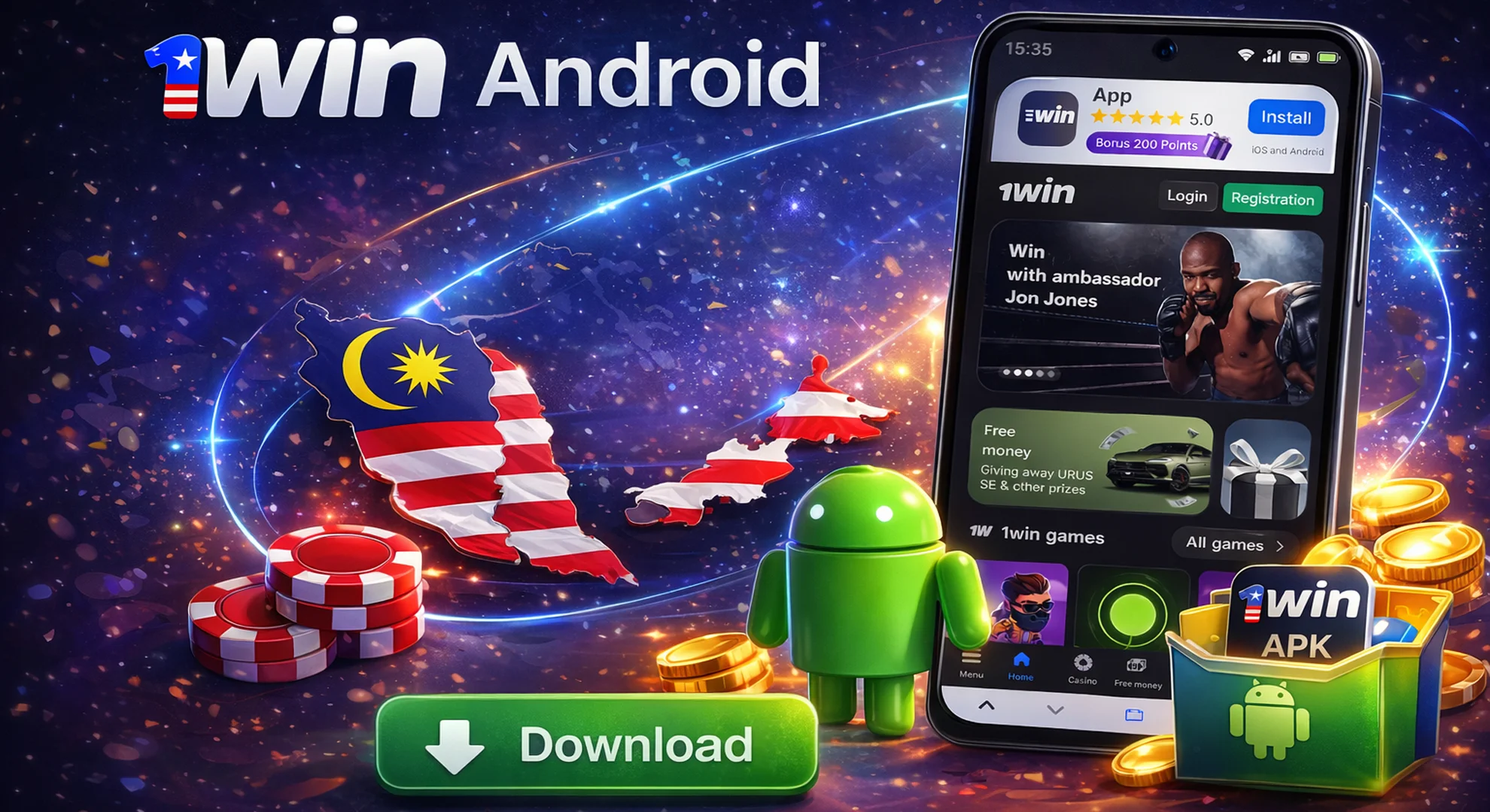 1win APK File for Android Devices